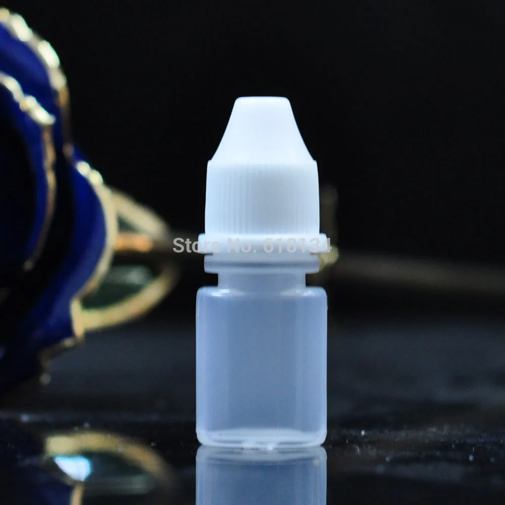 Wholesale - Fedex free shipping!  2.5ml pe empty drop bottle 2.5ml childproof and tamper with long thin tip dropper