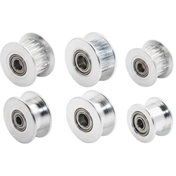 GT2 Pulley 16/20 With Teeth Pulley 16/20Teeth OR Without Teeth Timing Gear Bore 3/5mm for 2GT Belt Width 6mm