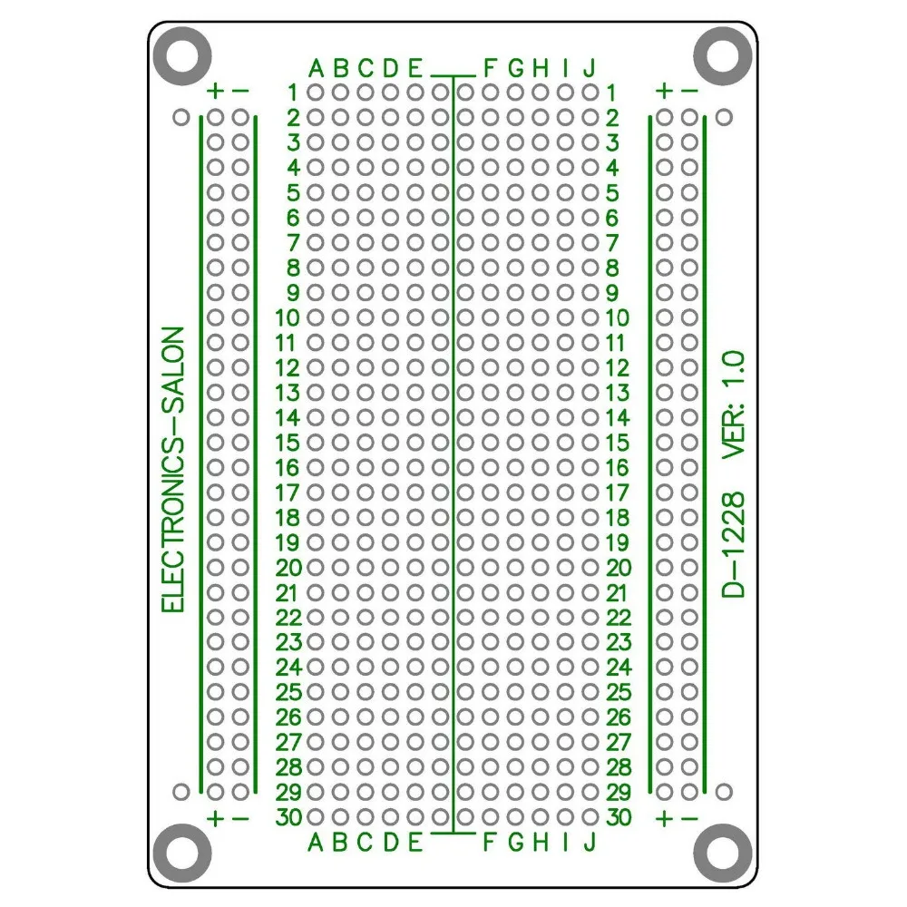 Electronics-Salon Solderable Breadboard Proto Board PCB DIY Kit for Raspberry Pi 2/3 Model A B A+ B+ ZERO