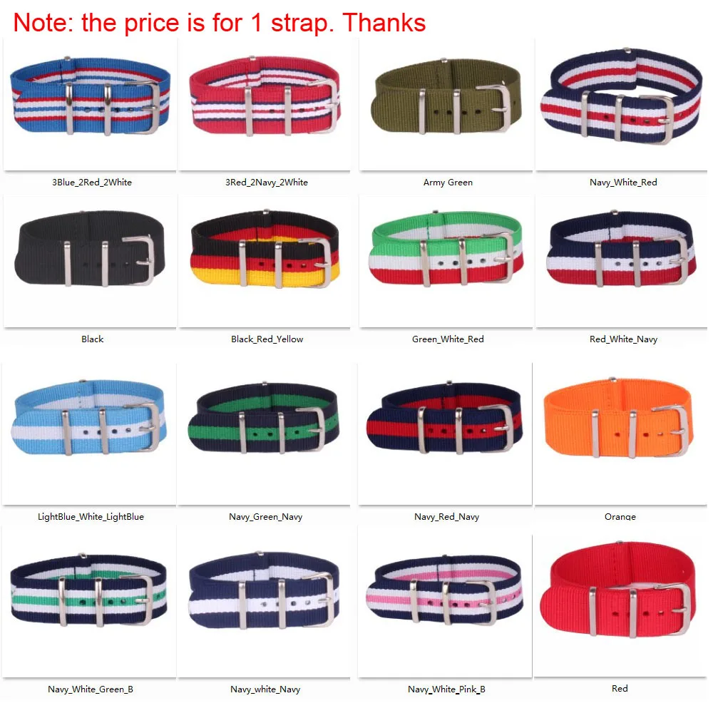 Buy 2 Get 10% OFF) 12mm Stripe New Arrival Wholesale Woven Fiber watchband Nylon Watch Straps Wristwatch Band Buckle fabric