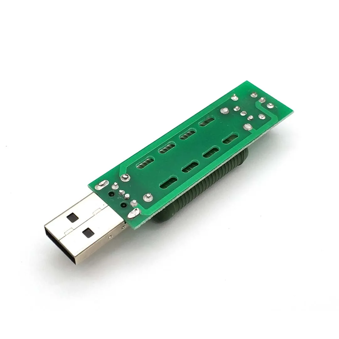 Resistencia de carga de interfaz de descarga Mini USB con interruptor 2A 1A verde