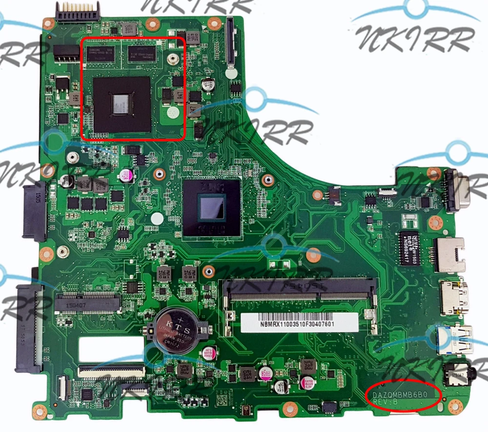 DAZQMBMB6B0 ZQMB N3540 NBMRX11003 NB.MRX11.003 N2940 NBMRX11002 NB.MRX11.002 DDR3L for Acer Aspire E5-411 E5-411G Motherboard