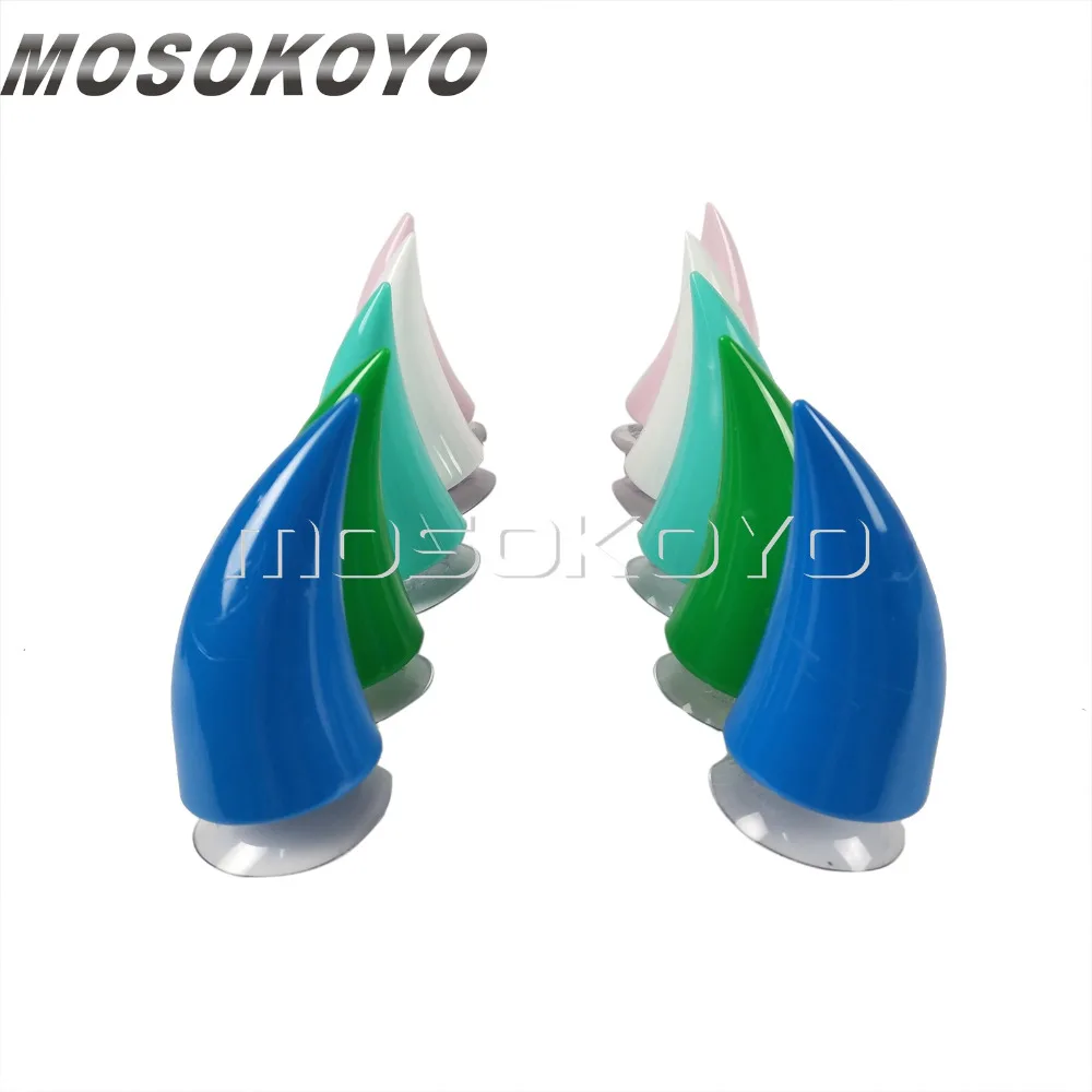 2pcs Helmet Devil Horn Outdoor Sport Capacete Devil's Horn Decoration Black Green Pink White Blue Universal