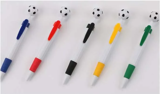 New design promotional plastic gift logo pen football ball pen