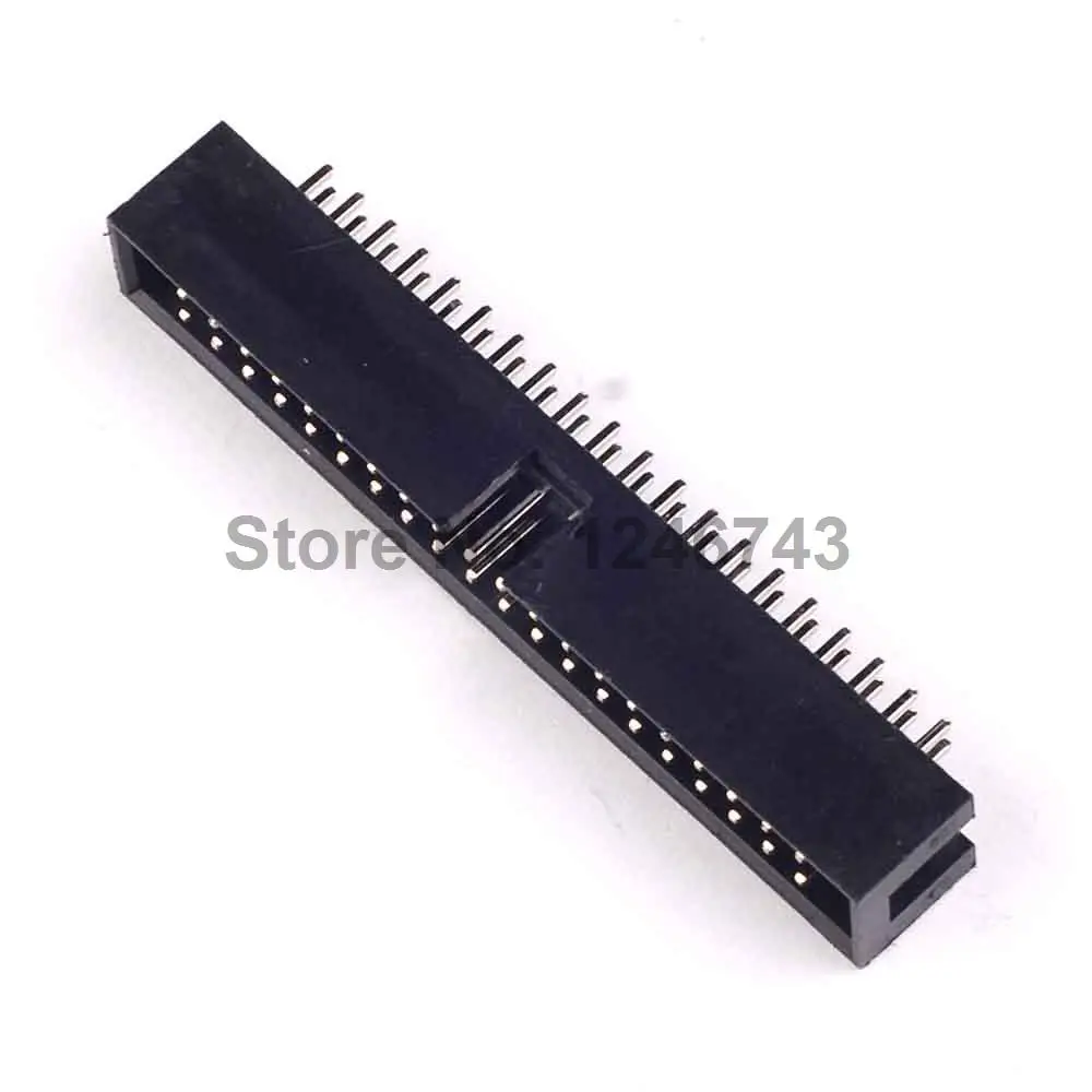 20PCS DC3-40P 40Pins Simple Croissants JTAG Spacing 2.54mm Connector JTAG ISP Plug