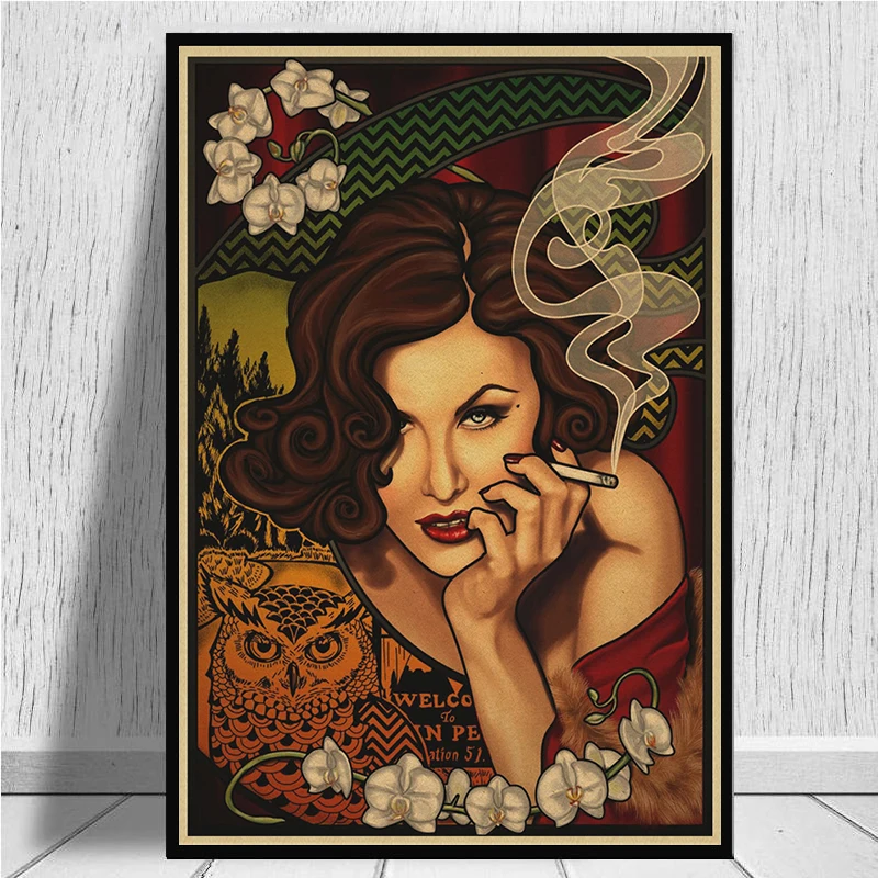 TWIN PEAKS kraft Paper Posters Clear Image Wall Stickers Decoration Good Quality Prints Retro Vintage Poster  Home Decor