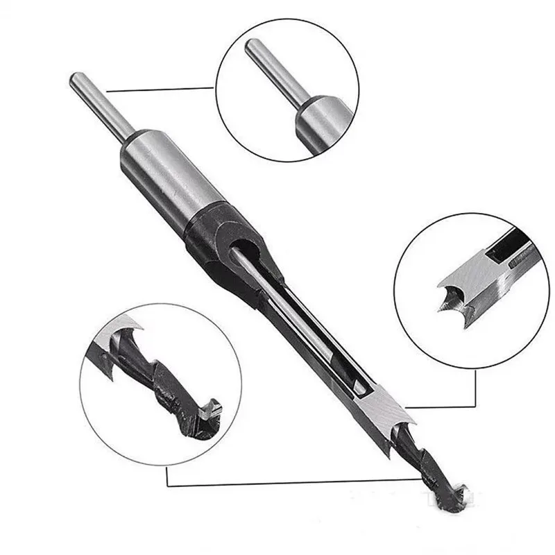 Imagem -04 - Hss Square Hole Mortise Cinzel Broca de Madeira com Broca Twist