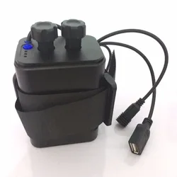 Waterproof Plastic 6x 18650 Battery Pack Case Holder Cover DC/USB Output For Bike Bicycle light Lamp And Mobile Phone