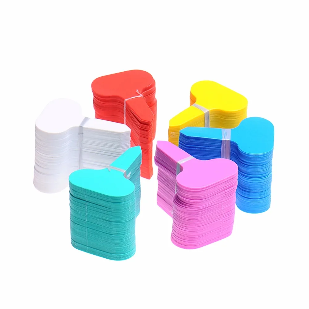 10Pcs Plastic T-type Garden Tags Ornaments Plant Flower Label Nursery Thick Tag Markers For Plants Garden Decoration