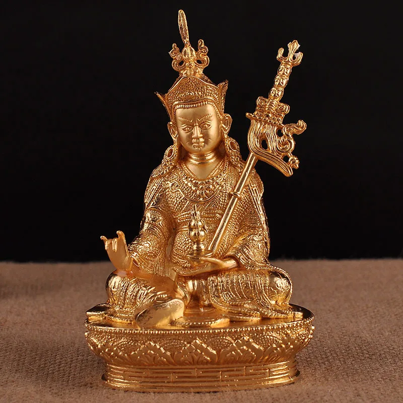 

Buddhist Articles 6 Inch Copper Lotus Peanut Master Lotus Statue Bronze Statue Household Decoration Exorcism Town House