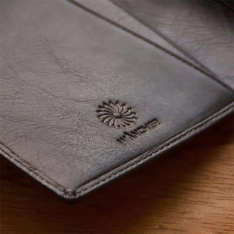 Wancher Stiftbeutel aus echtem Leder, Füllfederhalteretui, Rindsleder, Stiftehalter, Etui, Geschenkset, Stifttasche, Stiftaufbewahrung, Schreibwarenzubehör – Detail 10