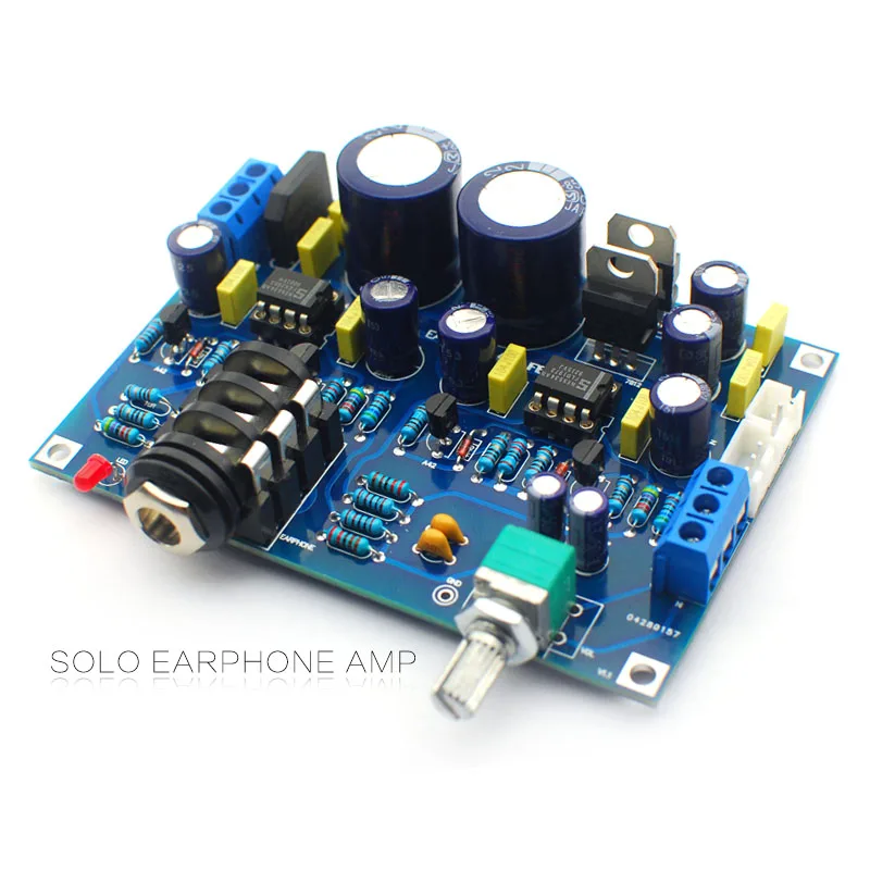 

reference SOLO Headphones amplifier board 12V For DIY can drive DT990 HD650 no noise