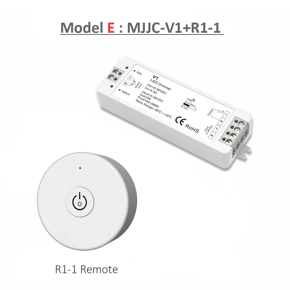LED-Dimmer-Schalter, 12 V, 24 V, PWM, 2,4 G, LED-Touch-RF-Funkfernbedienung, 5 V, 36 V, Smart-WLAN-Dimmer-Controller für einfarbige LED-Streifen