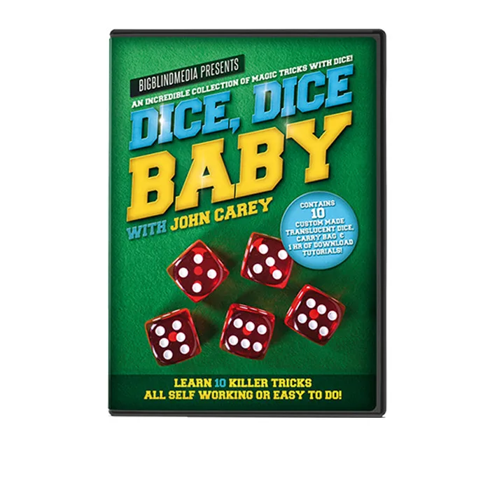 

Dice Dice Baby with John Carey (Props and Online Instructions) Close up Magic Tricks Gimmick Illusions Magician Dice Vanishing