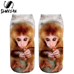 SLMVIAN Multiple Colors Fashion Style Drop Shipping Sock 3D Printed Unisex Cute Low Cut Ankle Women Socks