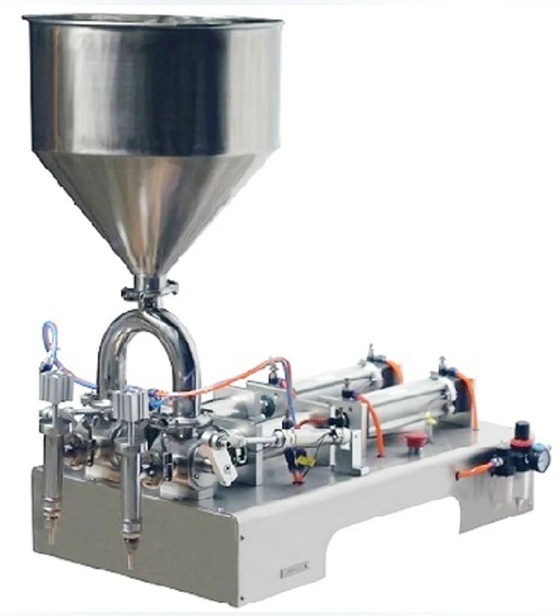 

High accuracy (50-500ml) double head cream filling machine for cream,shampoo