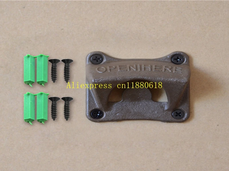 

200pcs/lot Free Shipping Retro Wall Mount Bar Beer Glass Cap Bottle Opener Kitchen Tool With 4 Free screws