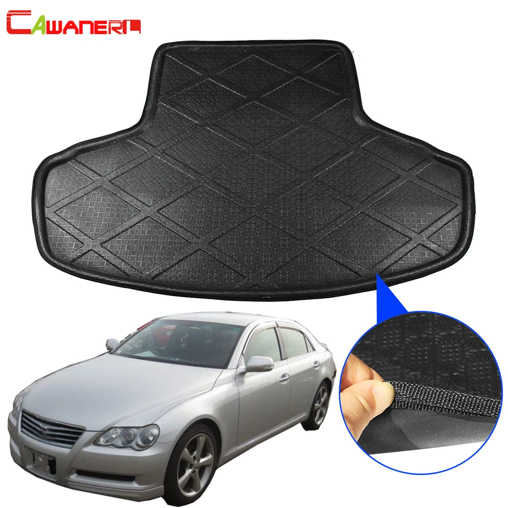 

Cawanerl Car Accessories Boot Tray Liner Trunk Mat Floor Cargo Mud Luggage Carpet Pad For Toyota Mark X Reiz 2005-2009