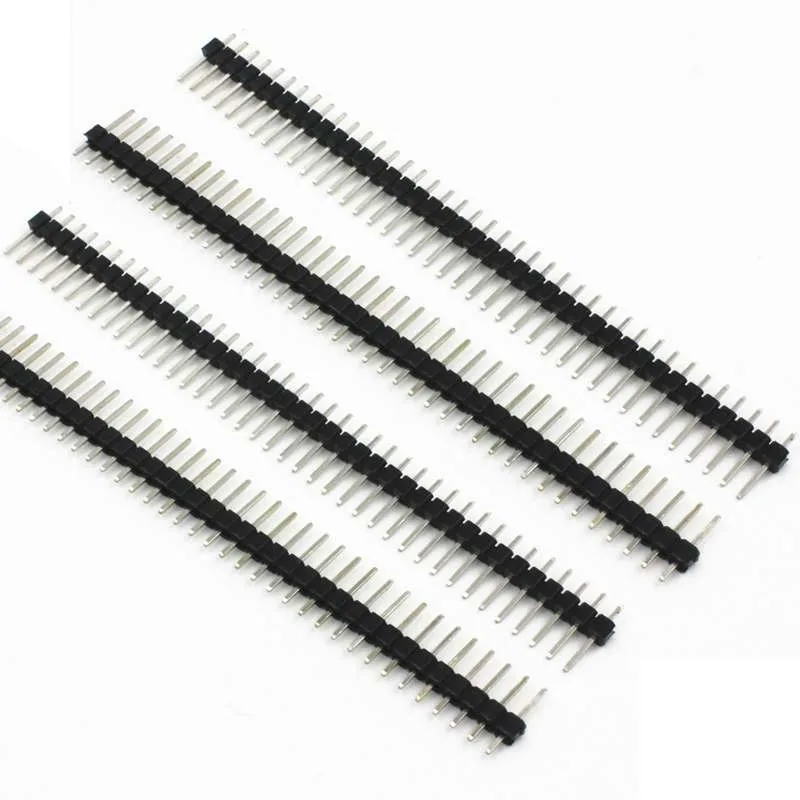 1Set 20PCS 40Pin 2.54mm Single Row Straight Male Pin Header Connector Strip For PBC Ardunio