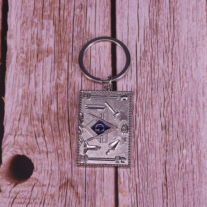 Masonic  keychain AG Freemasonry compass all-seeing eye keyring simple business men accessory gift