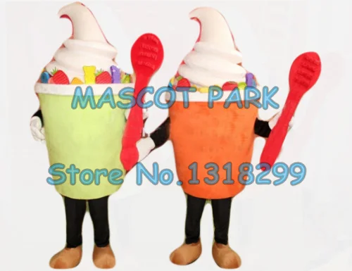 

mascot 1 piece any color polular ice cream mascot costume adult size cartoon icecream theme summer ice food advertising dress