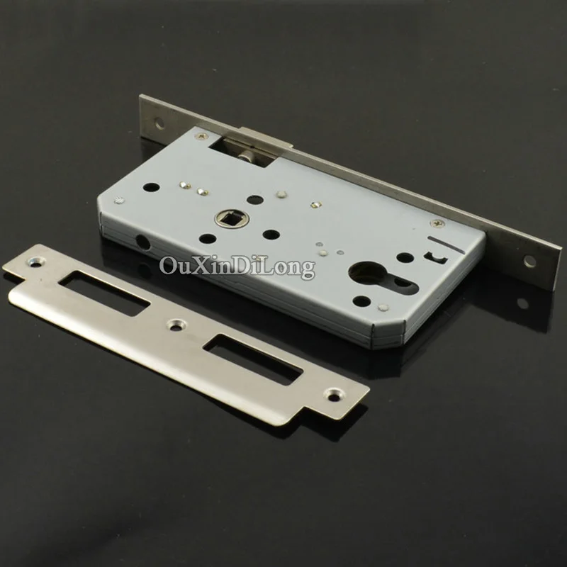 10Pieces Security Door 6072 European Mortise Door Lock Body Lockbody Gate Room Fire Proof Lock Repair Parts