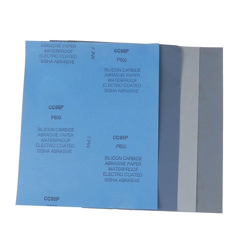 1 pz grana 800-5000 lucidatura a umido e a secco levigatura fogli di carta vetrata abrasiva a umido/a secco finitura superficiale realizzata