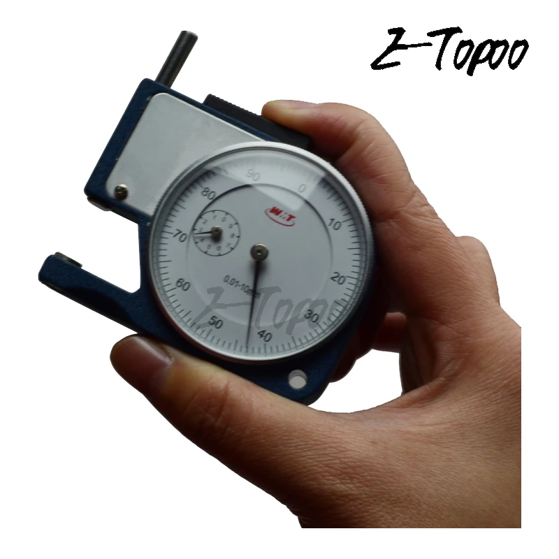 0-10mm*0.01mm Dial thickness gauge Leathercraft measuring Tools thickness meter tester micrometer caliper gauge