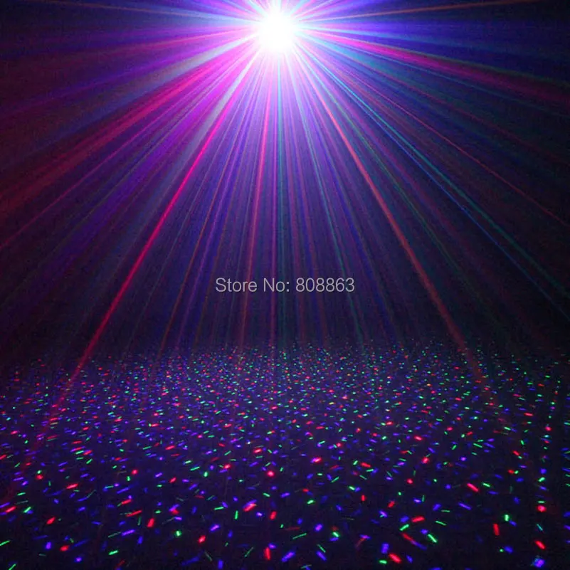 Outdoor Waterproof RGB Laser Full Star Sky Patterns Projector Remote Holiday House Tree Wall Garden Landscape Effect Light T59D2
