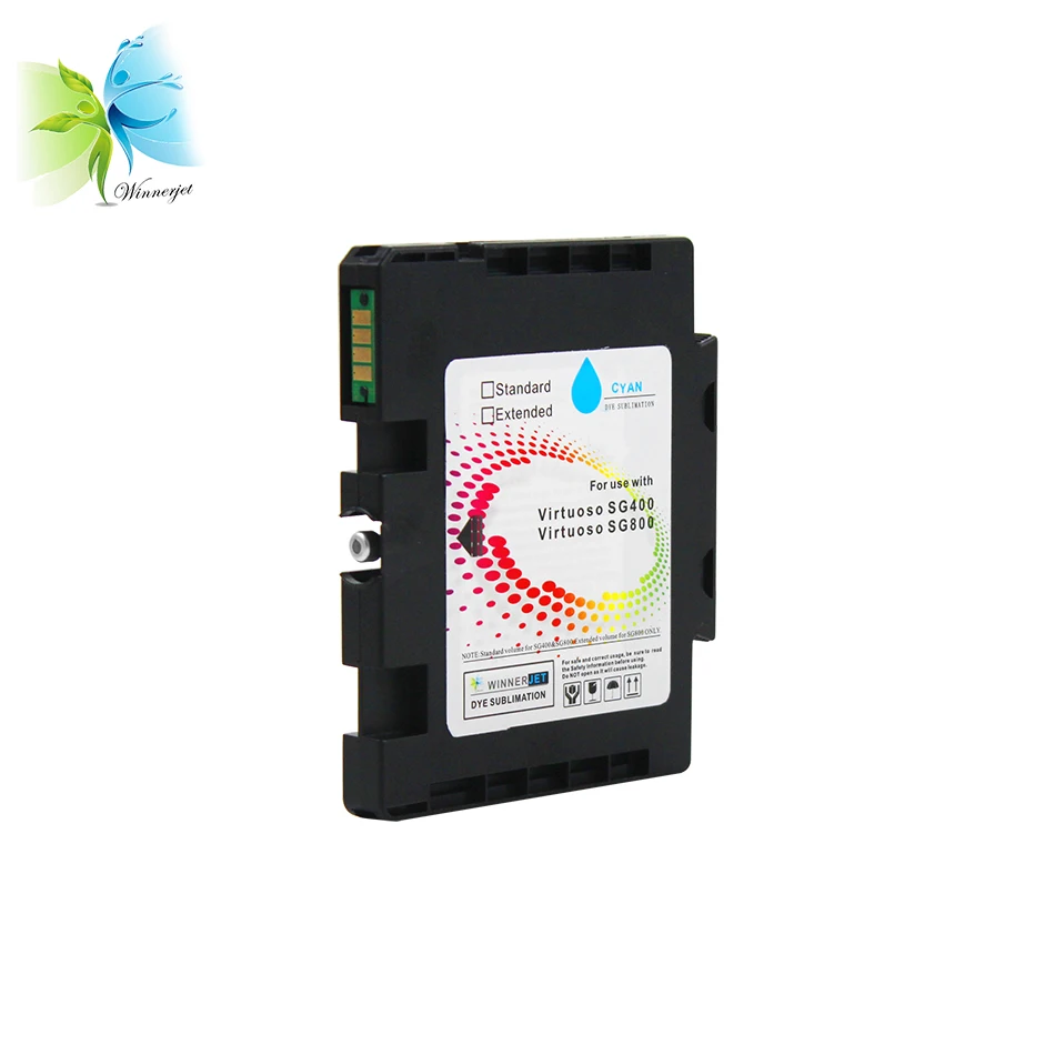 Winnerjet Show Ink Level Compatible Printer Cartridge for SAWGRASS VIRTUOSO SG400 Sublimation Ink Cartridge