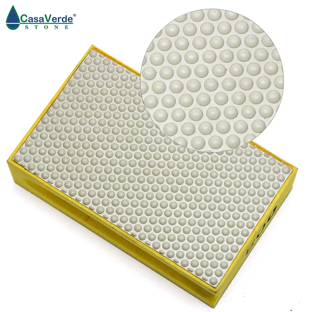 DC-RHPP800 90*55 millimetri di trasporto della resina lucidatura a mano pad 800 # lucidatura di pietra piastrelle di ceramica spugne abrasive