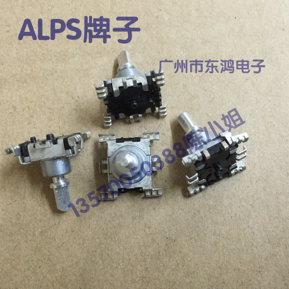 

4pcs for ALPS EC11 type metal shaft return type potentiometer 5K with switch axle 15MM