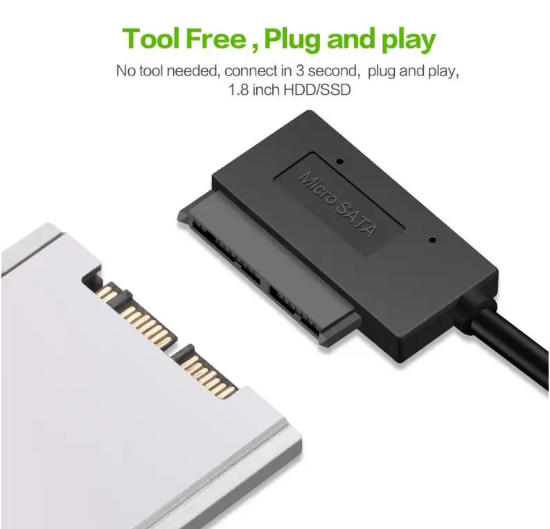 USB 3.0 to Micro SATA Adapter Cable for 1 8\