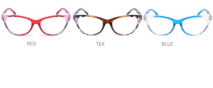 Power + 1,0 + 1,5 + 2,0 Bis + 4,0 Cat Eye Hyperopie Brille Magnifie Retro Tee/Rot/blau Rahmen Brillen Für Ältere – Detail 5