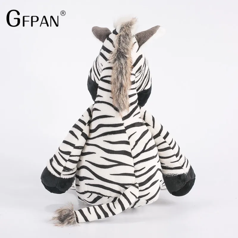 1pcs 25cm Super Quality Cute Zebra Stuffed Doll Fierce Jungle Brothers Plush Toys Kawaii Dolls For Chidren Birthday Presents