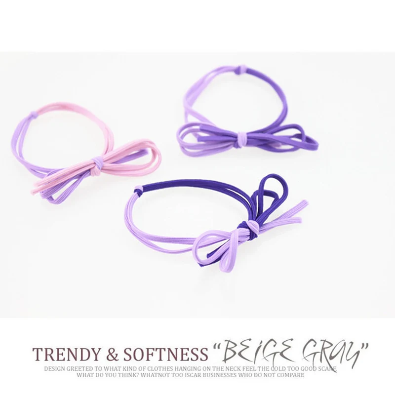 Elastic Hair Bands Hair Accessories for Woman and Girls Double color / strip Hairbands