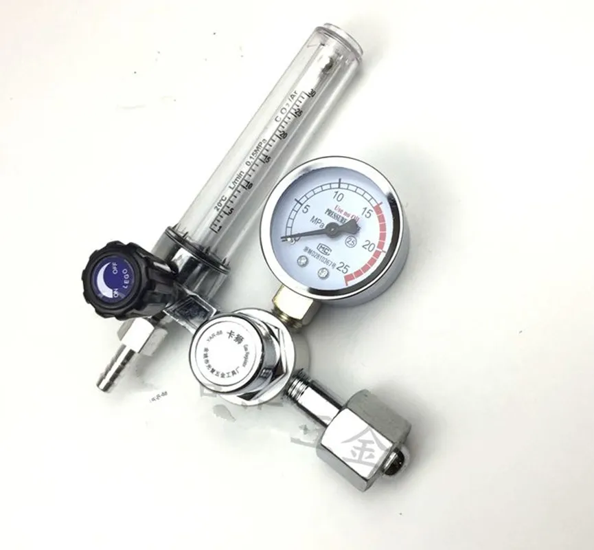 Alat Kelengkapan Las Stainless Steel Argon Arc Welding Gas Meter Penghematan Energi Gas Argon Tekanan Gauge Pressure Reducing Valve M