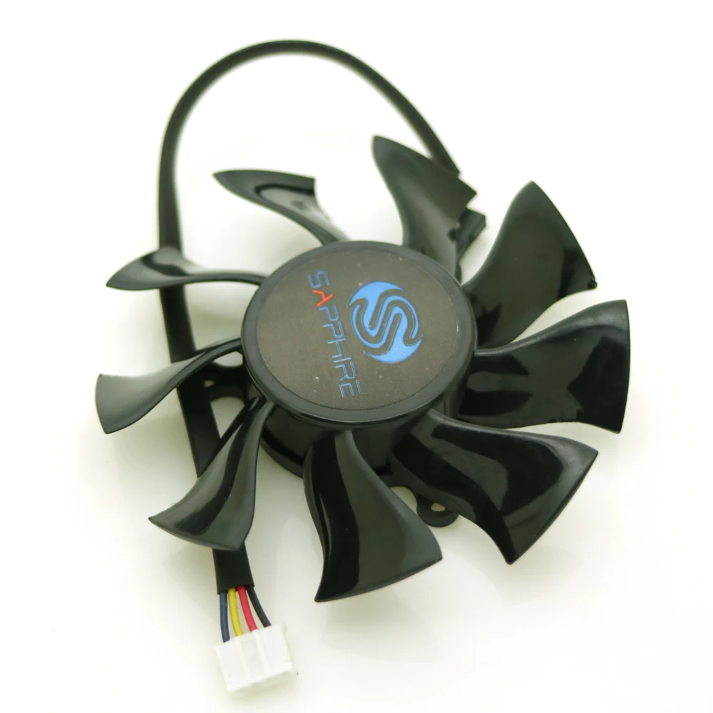 Free Shipping FD8015H12S 75mm VGA Fan For Sapphire HD6850 HD4860 HD5850 HD4890 Graphics Card Cooling Fan 4Pin