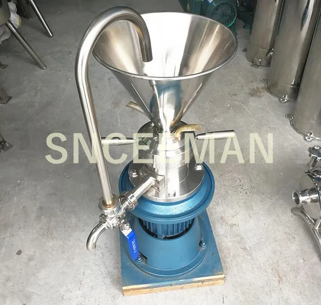 Pionowy młynek koloidalny ze stali nierdzewnej Maszyna do mleka sojowego do masła orzechowego, pasty sezamowej