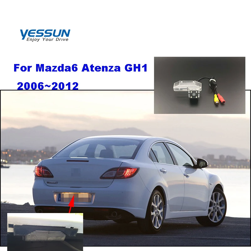 Reverse Camera For Mazda6 Mazda 6 2009 2010 2011 2012 M6 Atenza GH1 2006 2007~2012 Rear View Camera/CCD License Plate Camera