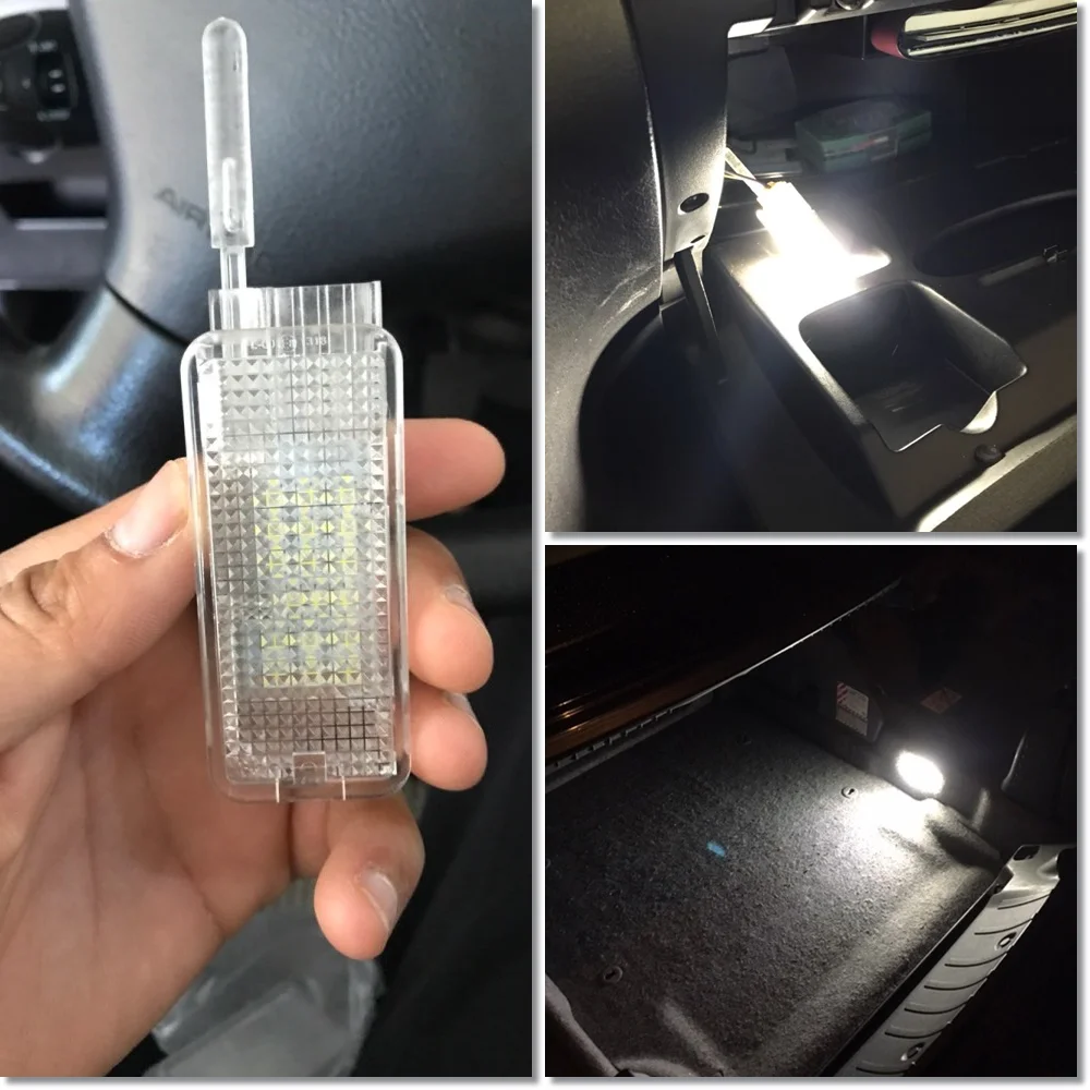 1PC LED Glove Box Boot compartment Light Interior Lamp For Peugeot 308 407 807 3008 5008 Expert 3 Citroen C2 C3 C4 C5 C6 C8 SAXO