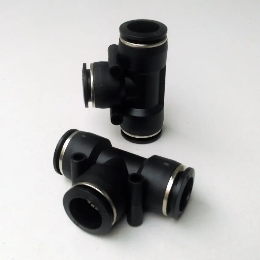 High Quality Pneumatic Fitting 5pcs/lot  Pneumatic Air Fitting 16mm to 16mm to 16mm T Shape Quick Fitting Connector PE16