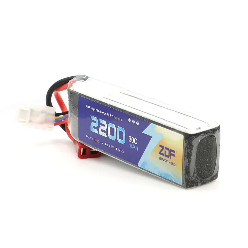 ZDF Lipo Battery 11.1V 2200mAh 30C for RC Trex 450 Fixed-wing Helicopter Quadcopter Airplane Car Lipo 3s Bateria