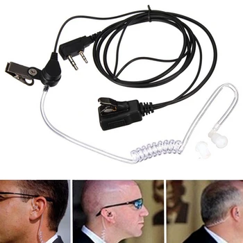 2pin gizli akustik hava tüpü FBI kulaklık kulaklık güvenlik ajan kulaklık kulaklık mikrofon kulaklık Mini telsiz telsiz