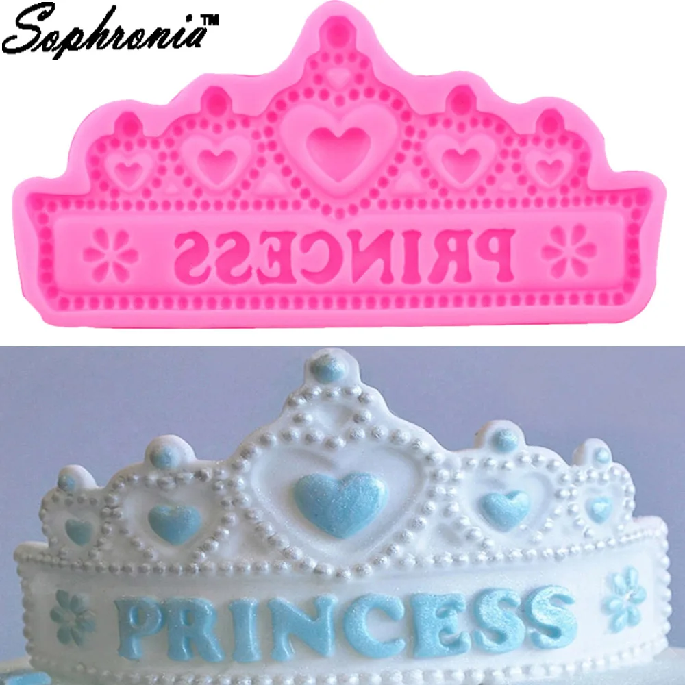 

DIY Princess Crown Silicone Cake Molds for Chocolate Jelly Baking Moulds Sugar Baking Craft Fondant Cake Decorating Tools M657