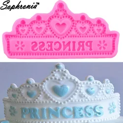 DIY Prinzessin Krone Silikon Kuchen formen für Schokoladen gelee Backformen Zucker Backen Handwerk Fondant Kuchen Dekorations werkzeuge m657