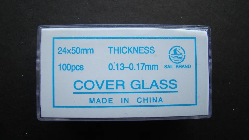 500 Pcs 24X50 Mm Biomicroscope Kaca Mikroskop Geser Penutup Slip Kosong Slide 0.13-0.17 Mm untuk Lab siswa untuk Belajar Ilmu Pengetahuan