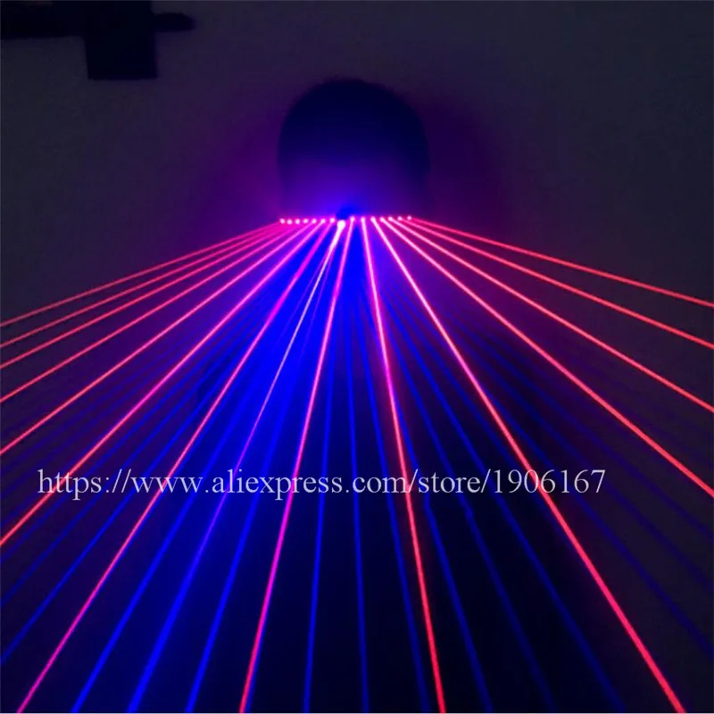 Newest Red Blue Laser Show Glasses Party Laserman Glasses For Night Club KTV Bar Stage Show