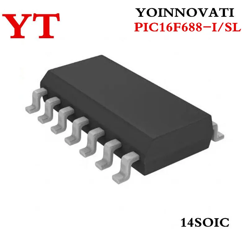 

50 шт./лот PIC16F688-I/SL PIC16F688 16F688-I/SL MCU 8BIT 7KB флэш-14soic.