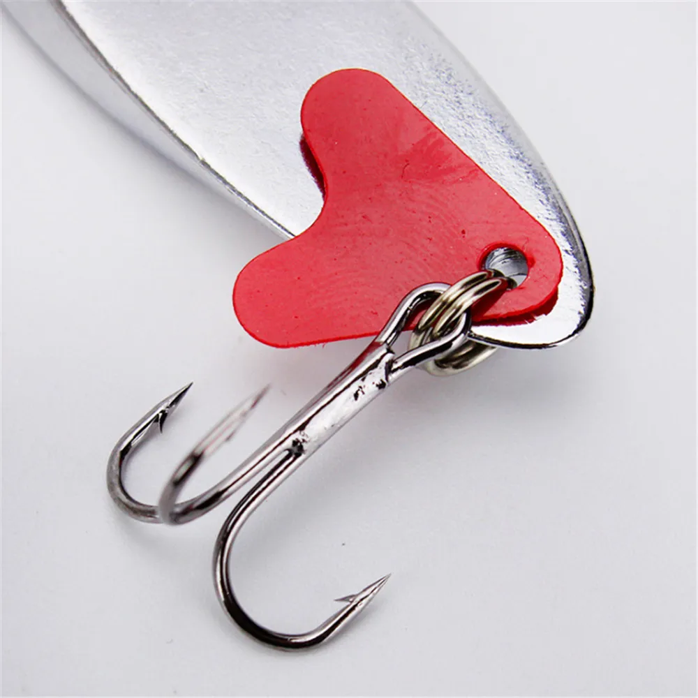 1szt 7g 10g 14g 21g Przynęta wędkarska Twarda Metalowa Łyżka Skośna Przynęta Bass Baits Srebrna Przynęta Wędkarska Kotwica Peach Pesca — zdjęcie 4